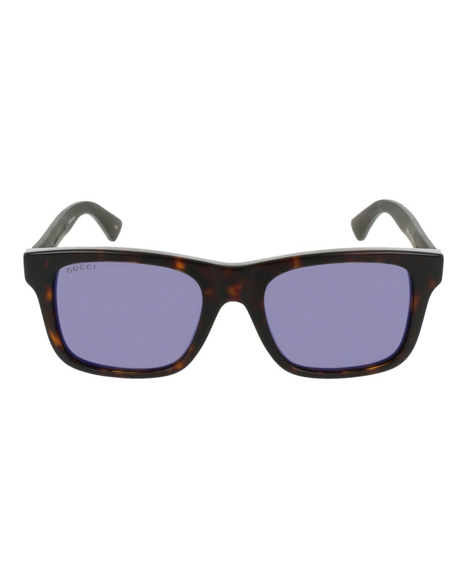 Gucci Tortoiseshell Acetate Sunglasses With Saddle Nose Bridge