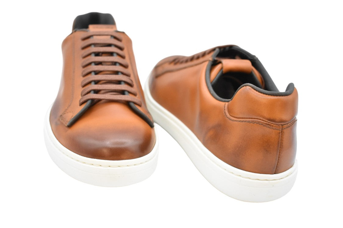 Church's Walnut Brown Leather Low-Top Sneakers