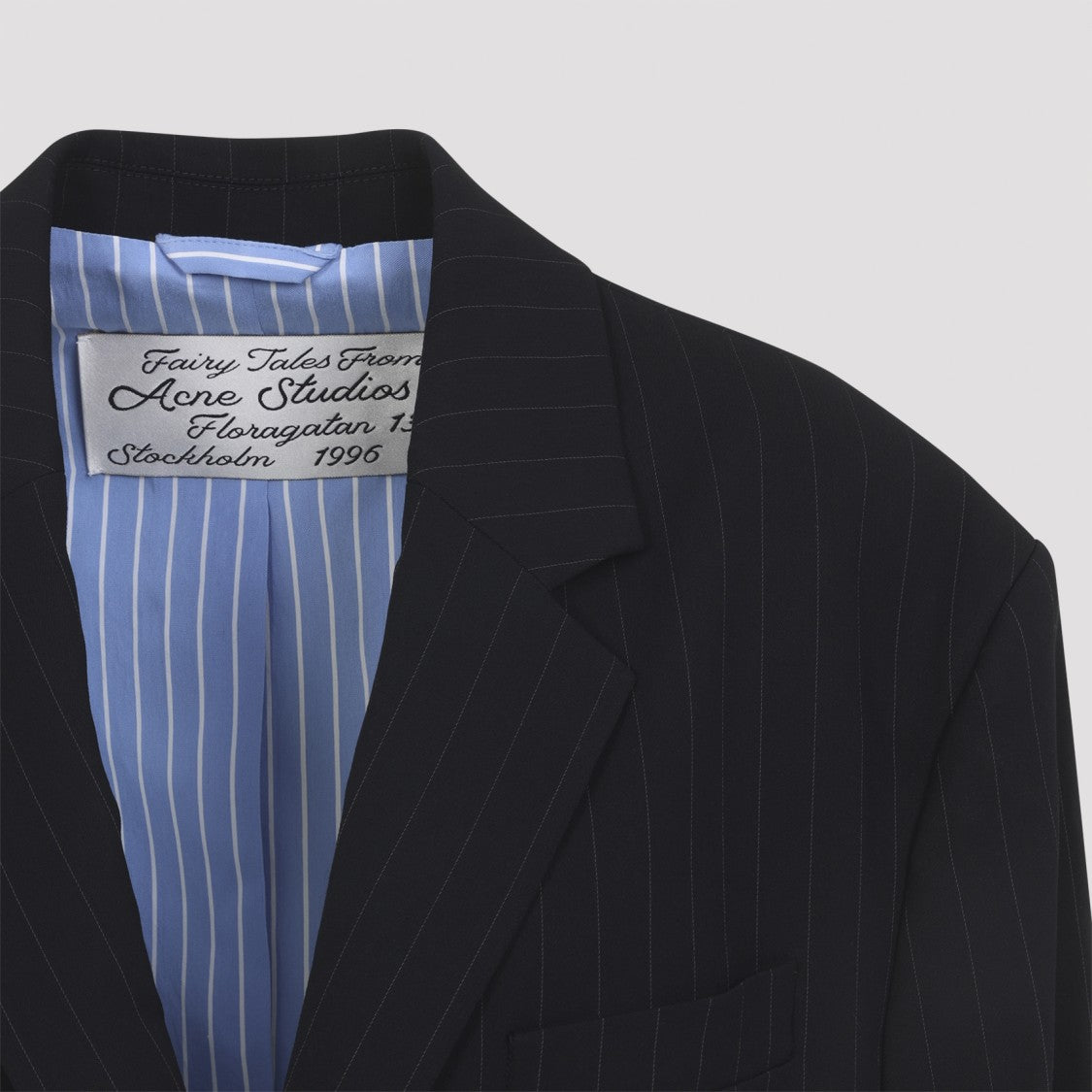 Acne Studios Navy Blue Viscose Blazer