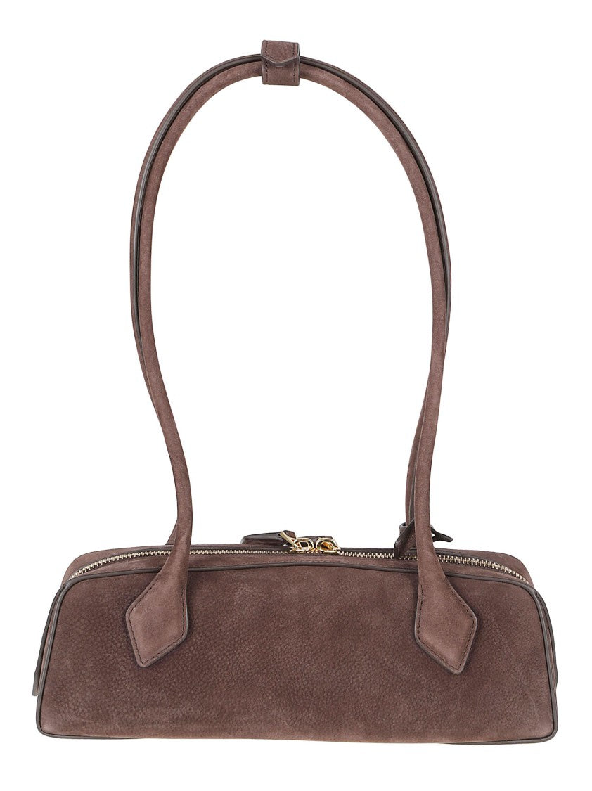 Alaïa Elongated Rectangular Leather Bag With Reinforced Handles