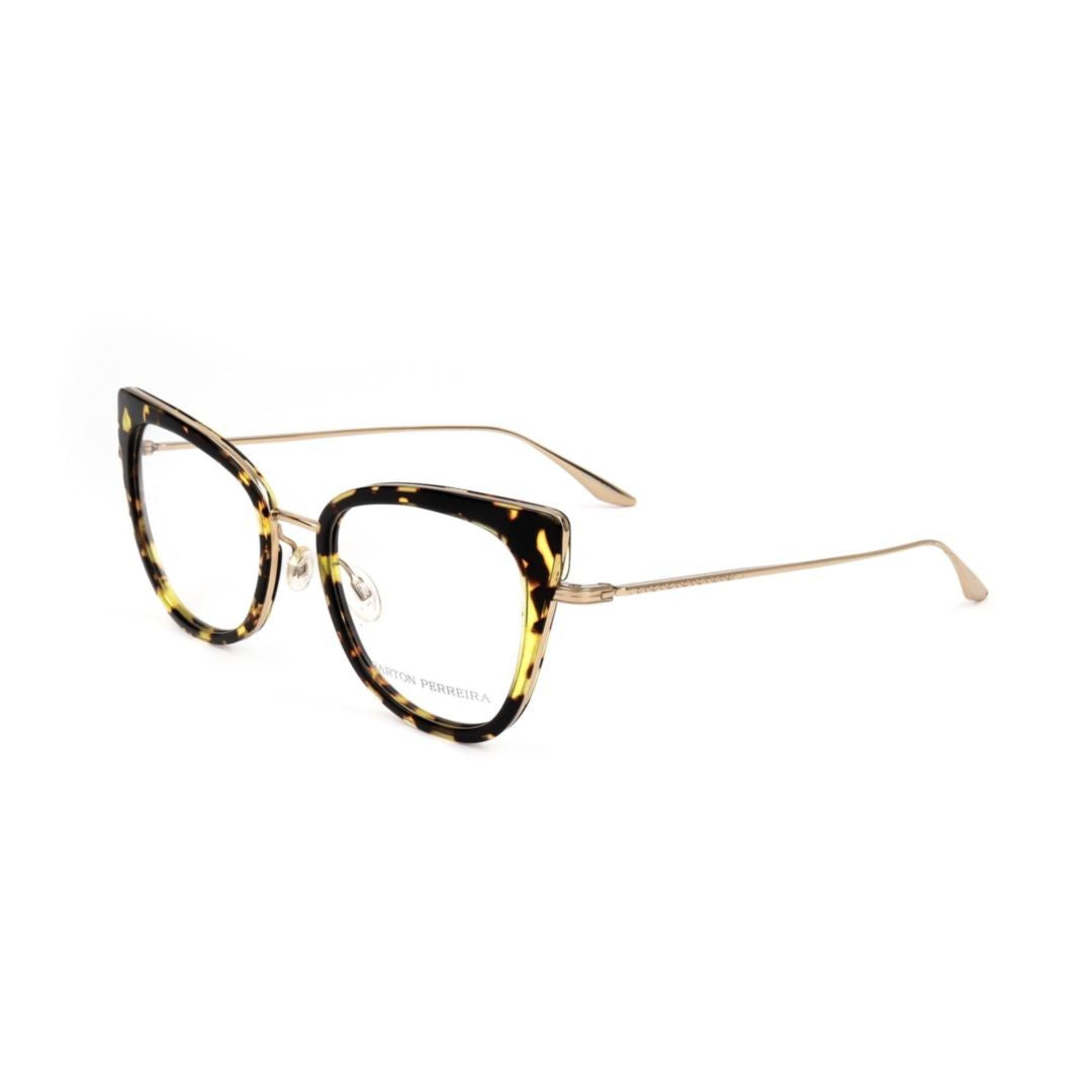 Barton Perreira Bp5198 521Aj Cat-Eye Tortoiseshell Frame Eyeglasses With Gold-Toned Temples