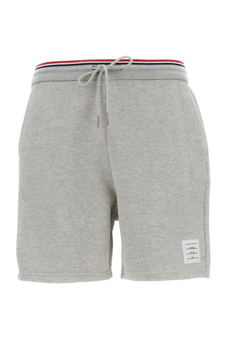 Thom Browne Tailored Grey Shorts With Minimalist Design