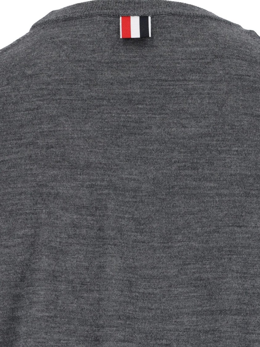 Thom Browne "4-Bar" Sweater – Grey