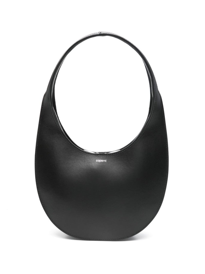 Coperni Black Minimalist Top Zip Logo Bag