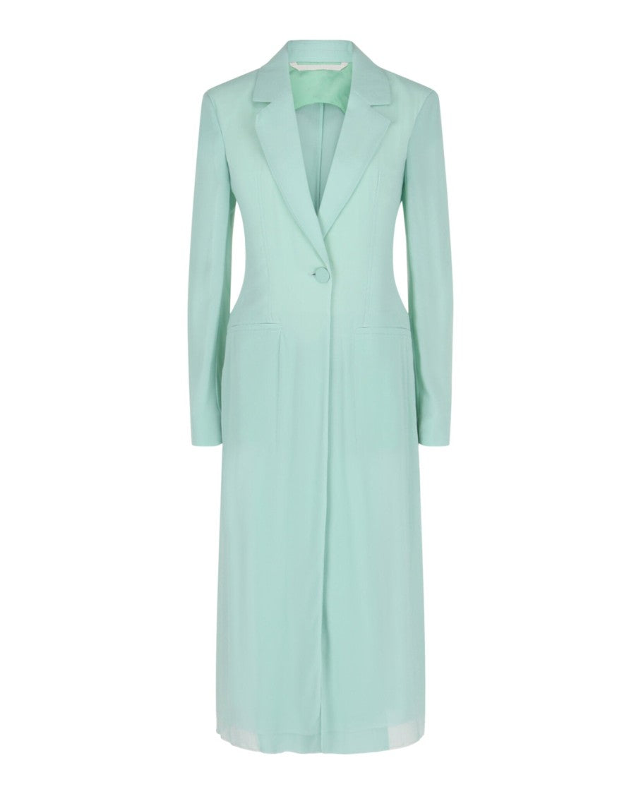 Givenchy Single-Breasted Sheer Longline Coat