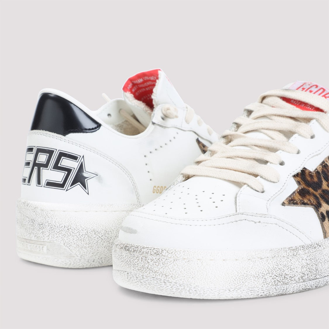 Golden Goose White Cow Leather Ballstar Sneakers