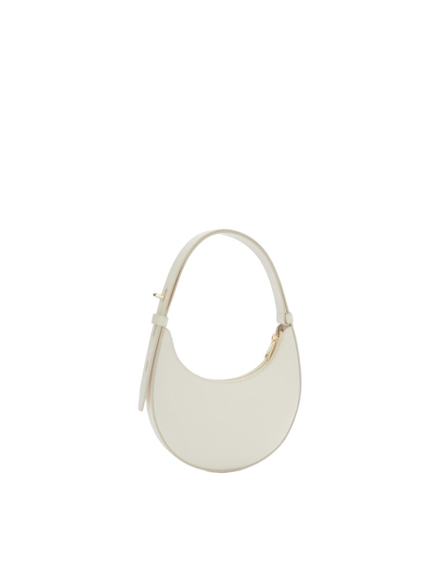 Furla Delizia Mini Hobo Bag In Cream Leather