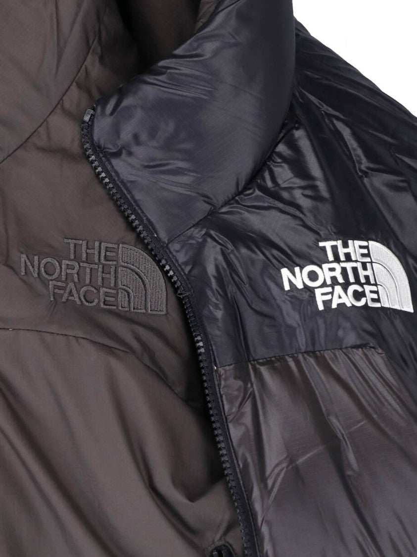 The North Face Grey Pertex Nuptse Reversible Puffer Jacket