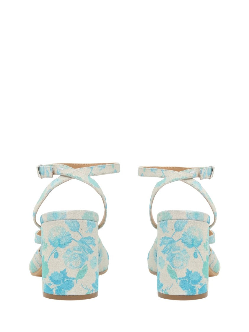 Maison Margiela Tabi Pump H80 Sandals With Floral Print