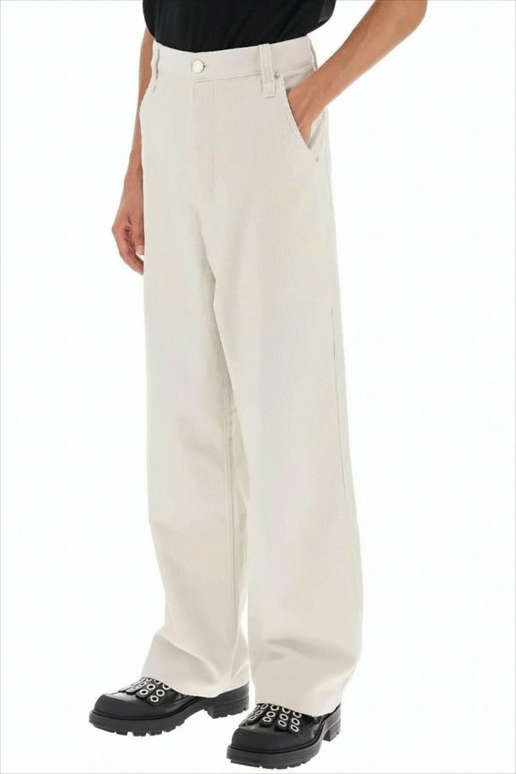 Ami Paris Straight-Leg Pants With Classic Five-Pocket Design