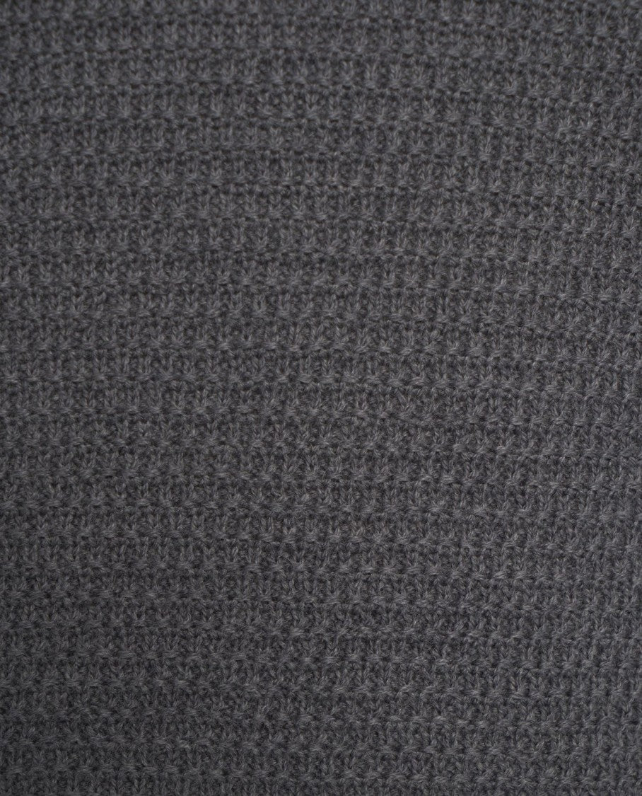 Hannes Roether Textured Knit Sweater With Classic Round Neckline