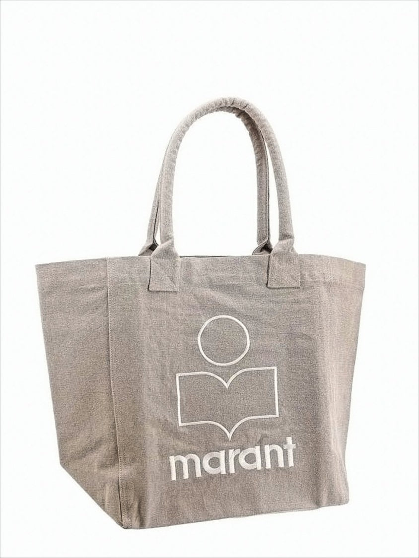 Isabel Marant Sturdy Cotton Tote Bag With Minimalist Logo Design