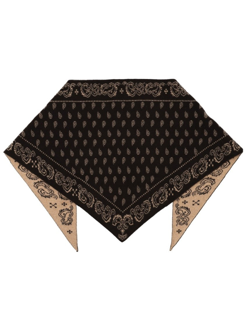 Guest In Residence The Wild Rag Reversible Intricate Pattern Cashmere Scarf