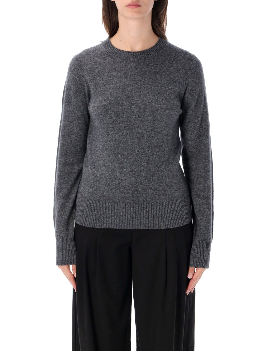 Rhea Fitted Ribbed Crewneck Knit Sweater