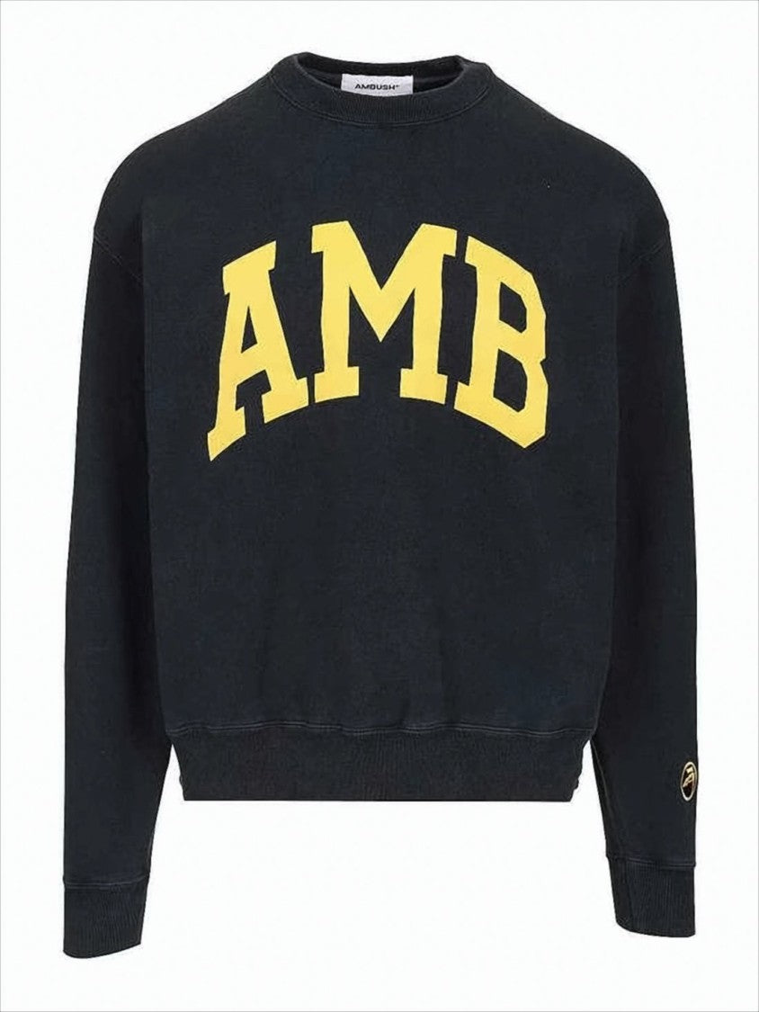 Ambush Black Long-Sleeve Sweatshirt With Bold Lettering