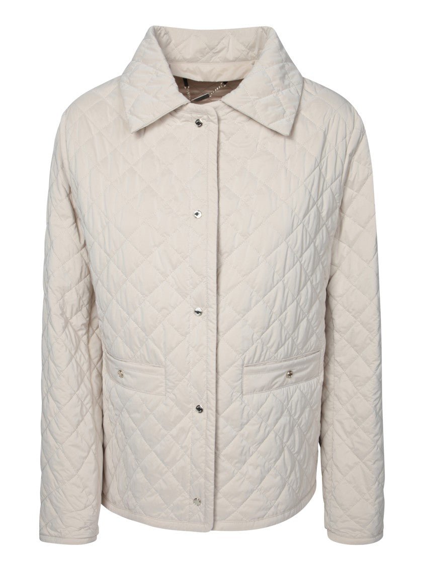 Moorer Quilted Beige Jacket With Tailored Fit