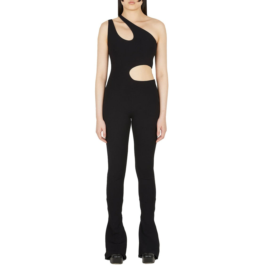 Stella Mccartney Asymmetric Black Jumpsuit With Bold Cut-Outs