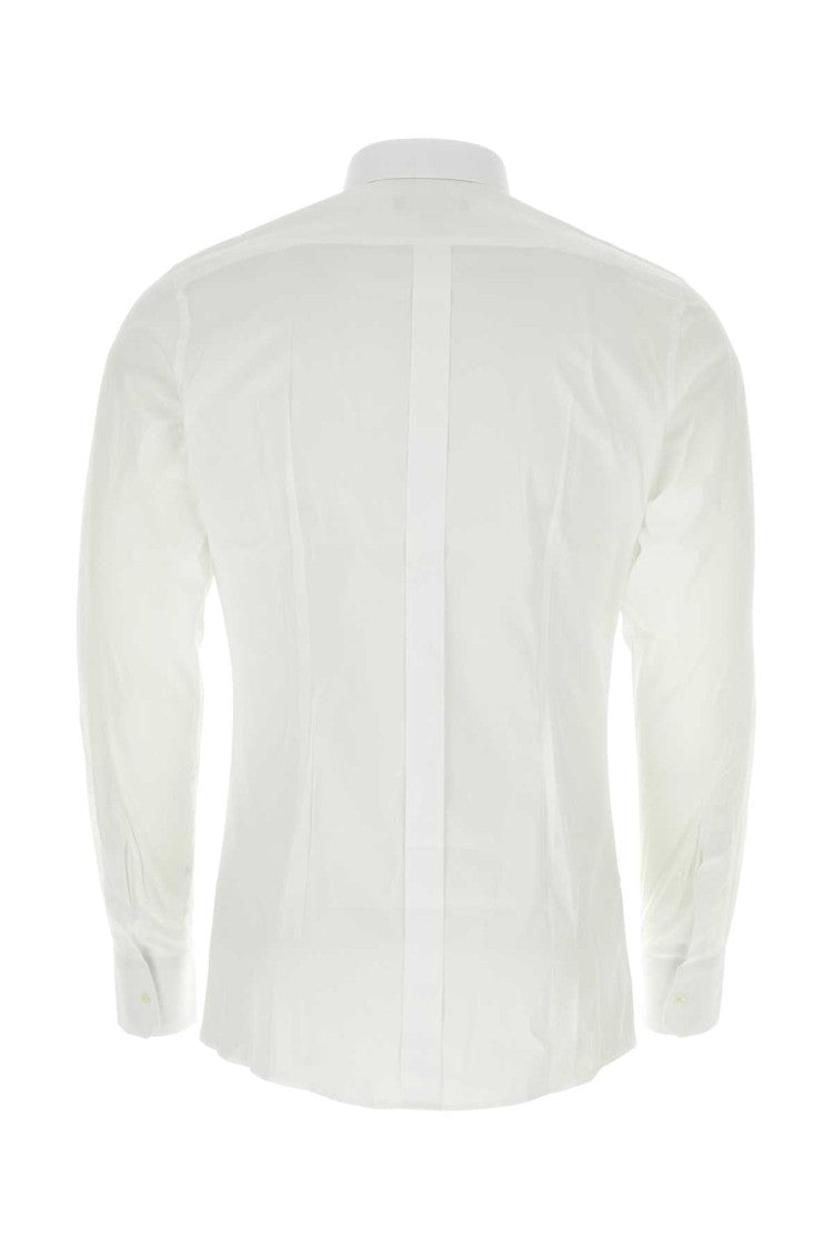 Dolce & Gabbana White Stretch Poplin Shirt