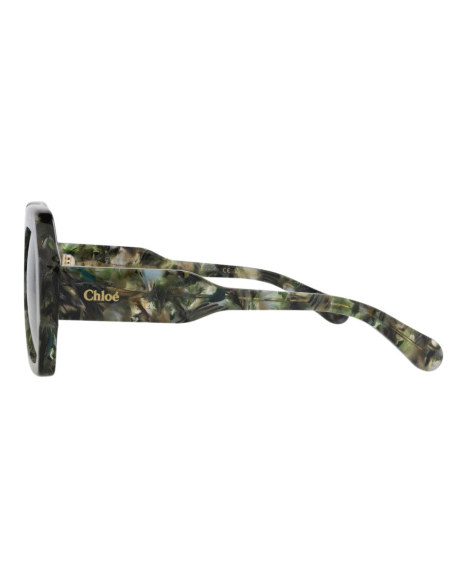 Chloé Square-Frame Recycled Acetate Sunglasses