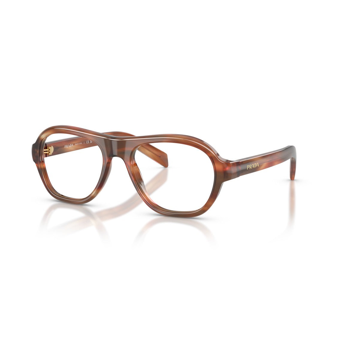Prada 0Pr C12v Aviator-Inspired Tortoiseshell Acetate Sunglasses