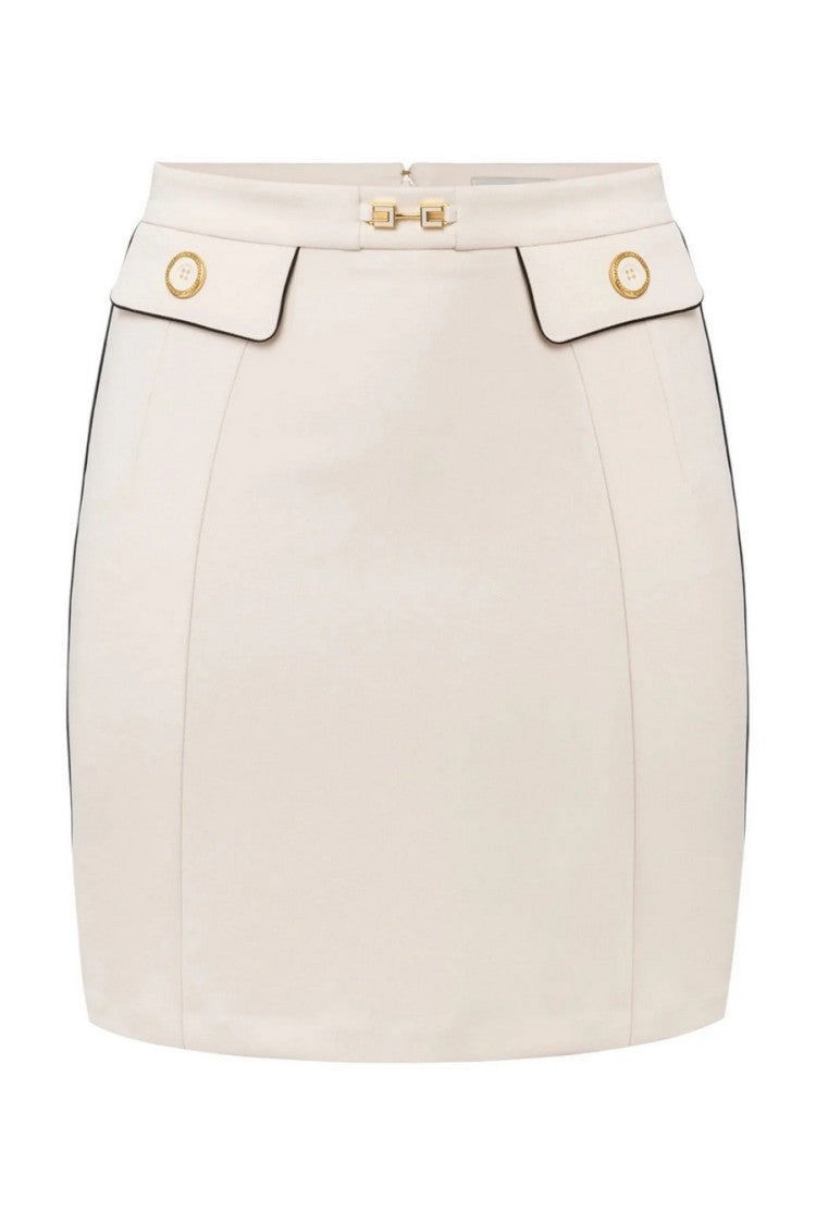 Elisabetta Franchi Tailored A-Line Skirt With Decorative Buttons