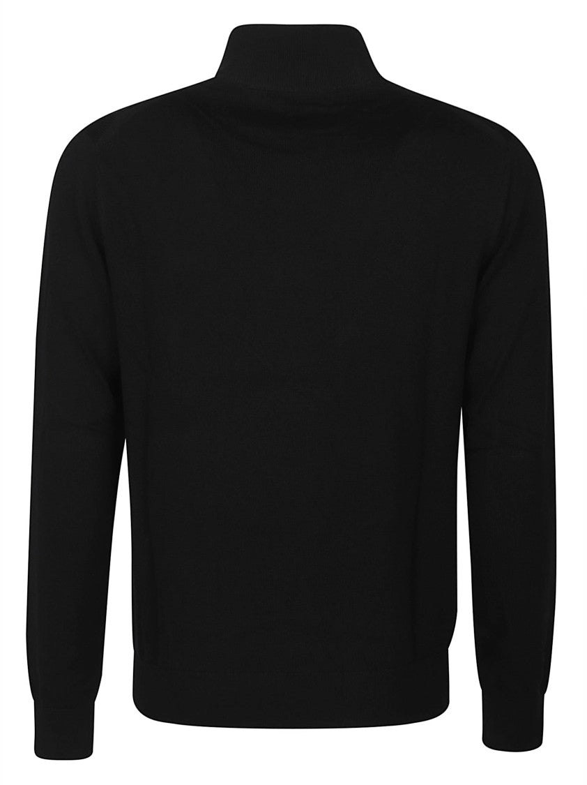 Michael Kors Half-Zip Sweater In Extra Fine Merino Wool