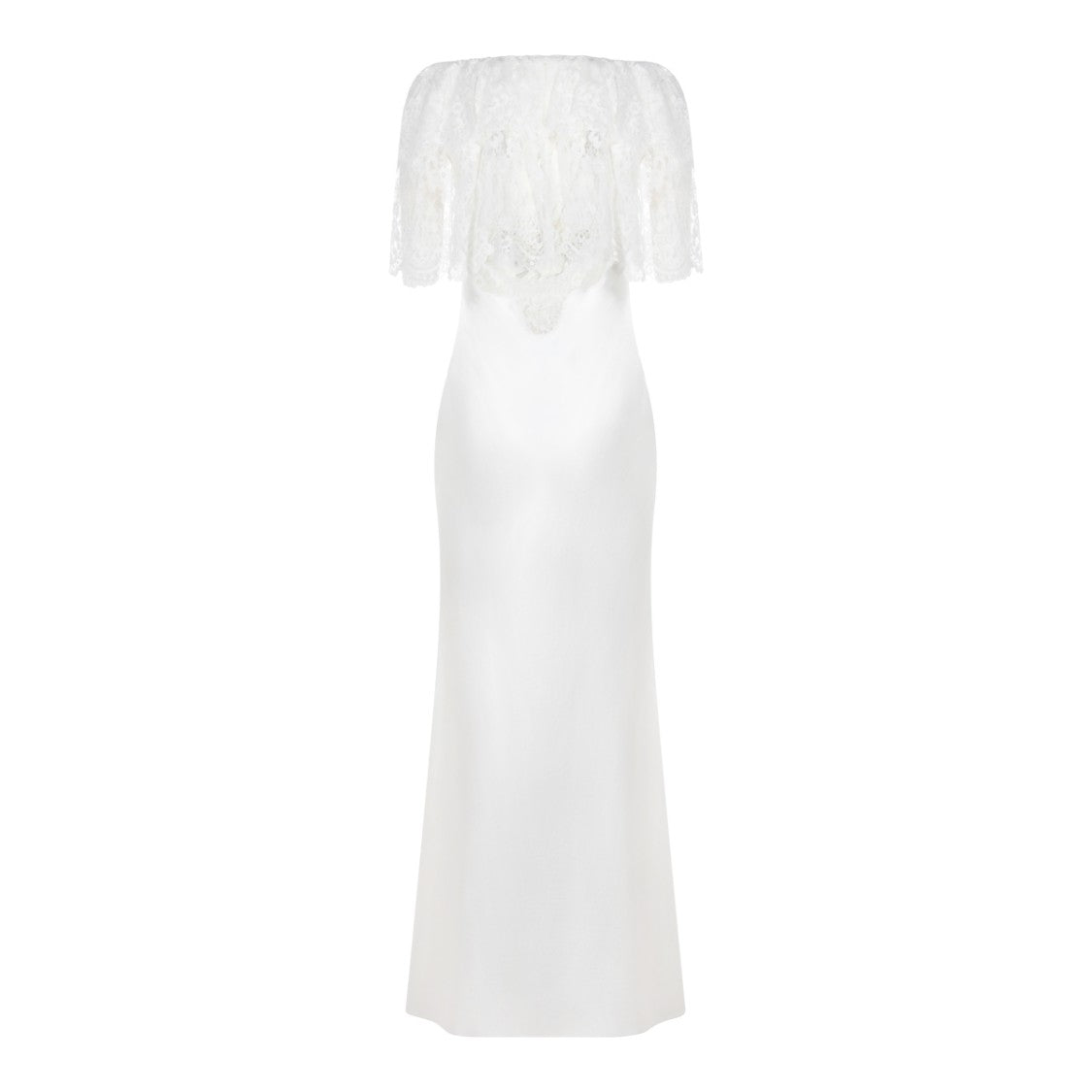 Self-Portrait White Lace Maxi Dress