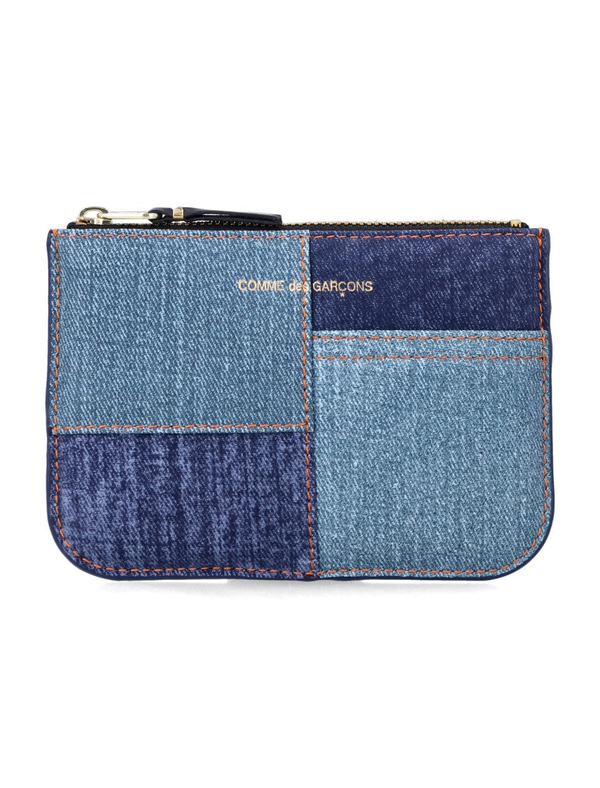 Comme Des Garçons Jeans Effect Patchwork Leather Pouch