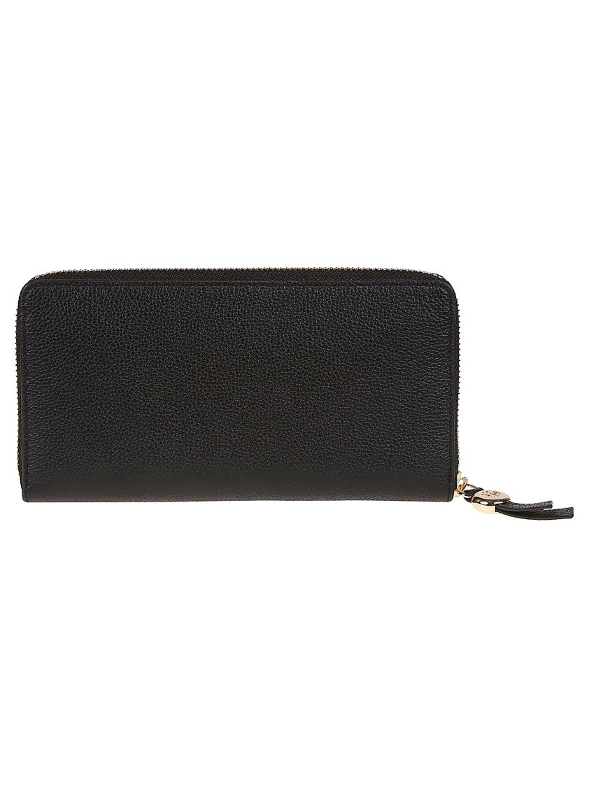 Tory Burch Romy Rectangular Textured Leather Wallet