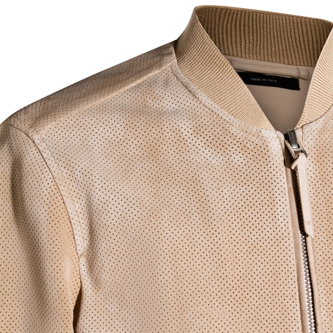 Tom Ford Perforated Suede Bomber Jacket