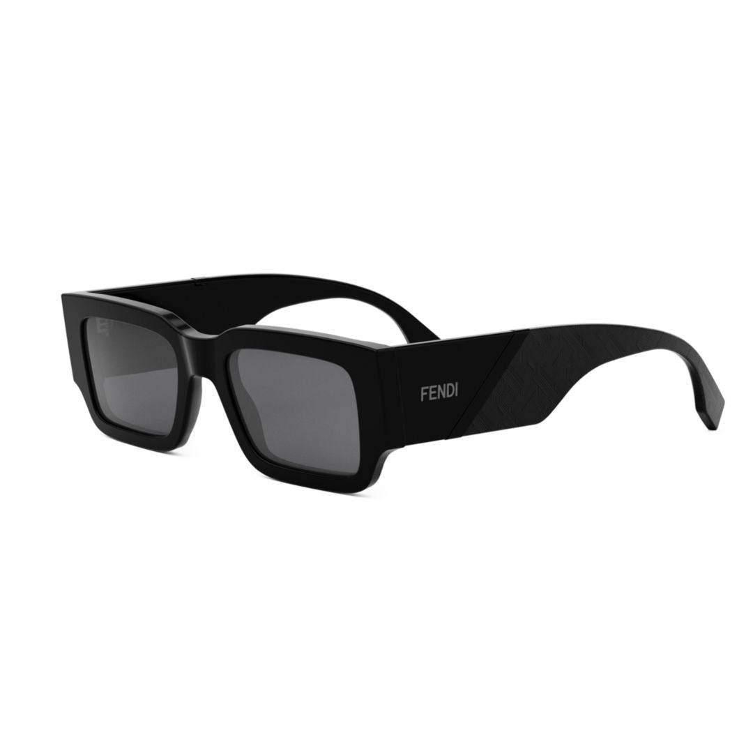 Fendi Fe40131i Bold Rectangular Acetate Sunglasses