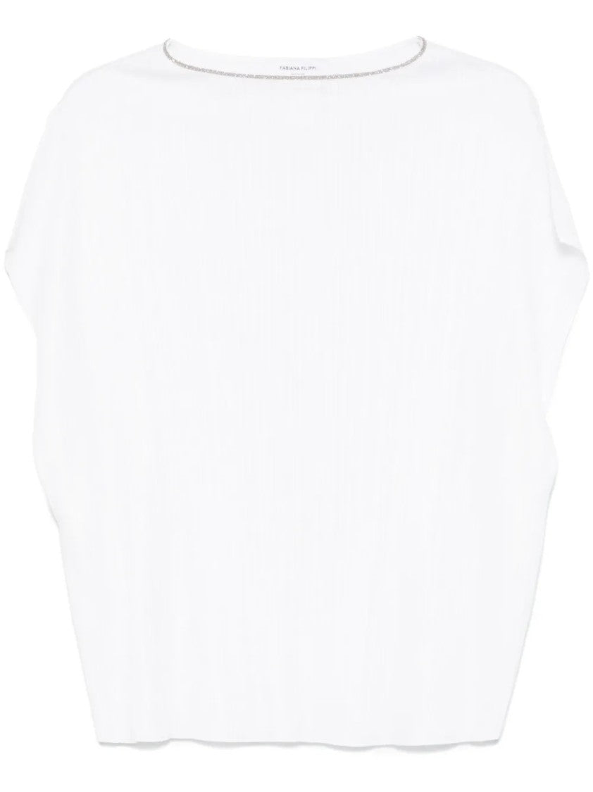 Fabiana Filippi Relaxed Silhouette White Top