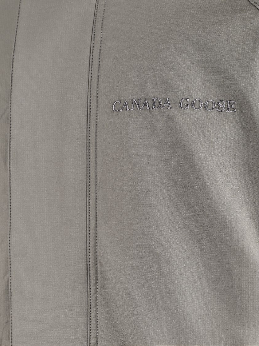 Canada Goose Reversible Fleece Bomber With Hood And Zip Closure
