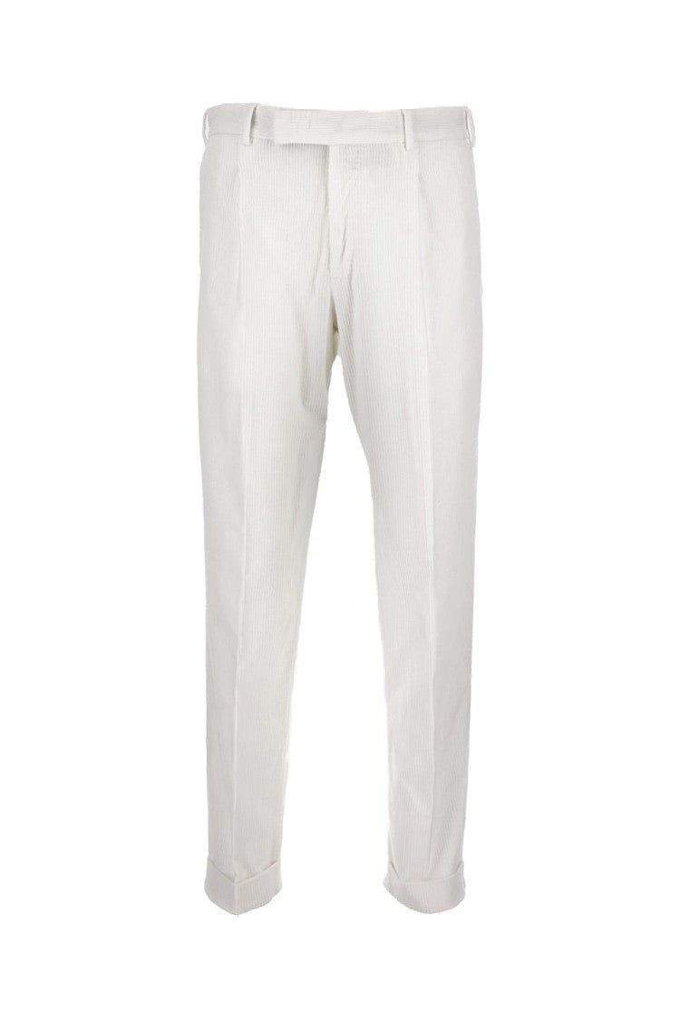 Pt01 Wide Ribbed Velvet Trousers