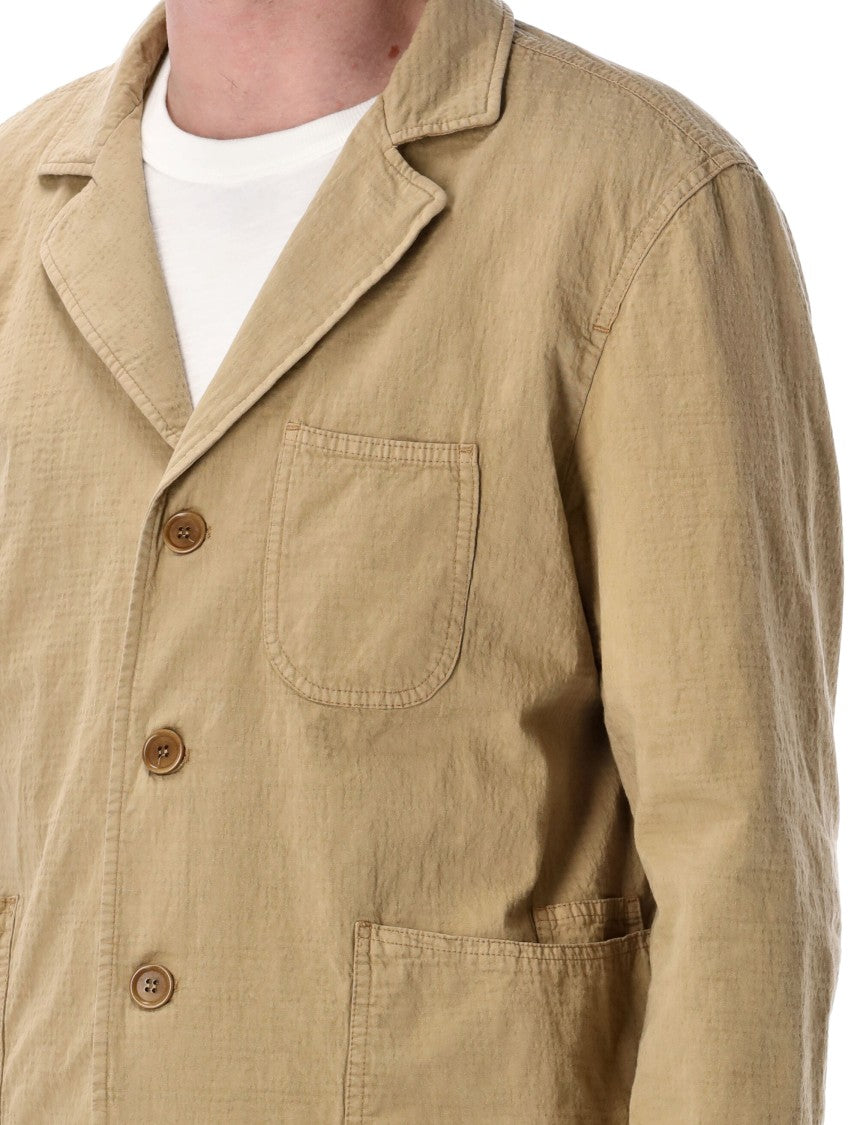 Ymc Relaxed Fit Utility Jacket With Notched Lapel And Three-Patch Pockets