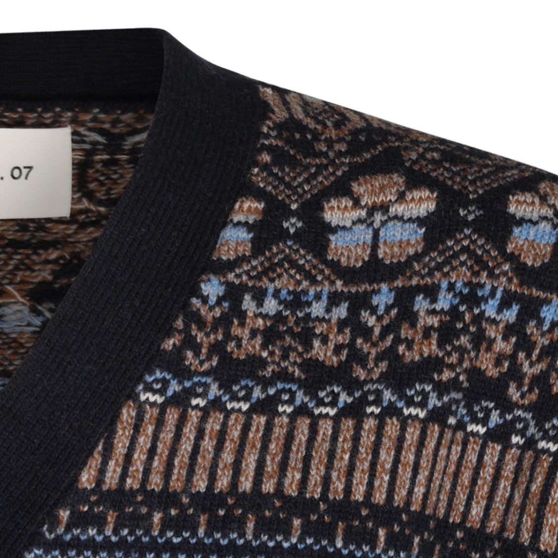 Nn.07 Multicolored Fair Isle Button-Up Cardigan