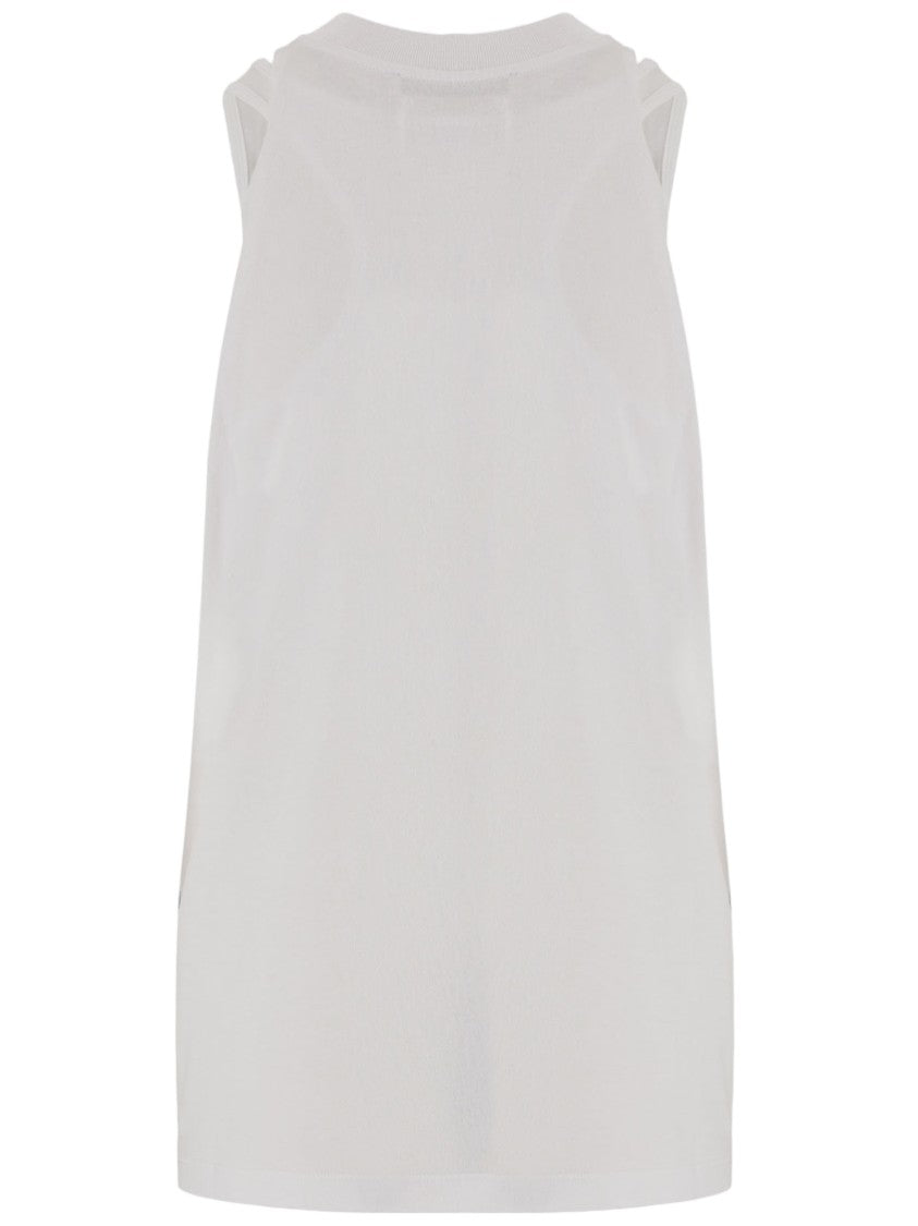 Darkpark Cotton Tank Top With Fitted Underlay