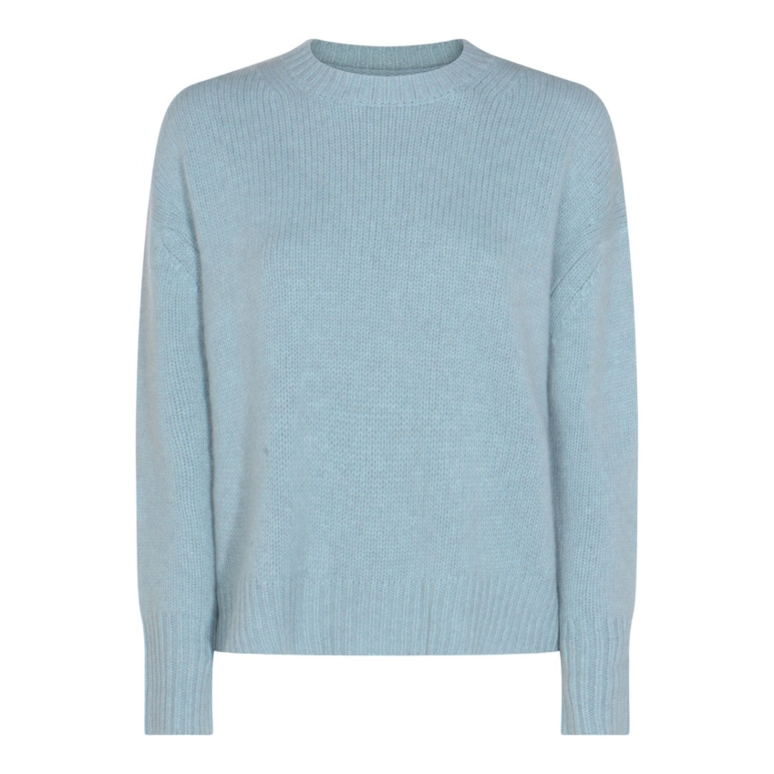 Not Shy Fine Knit Sweater With Crew Neckline