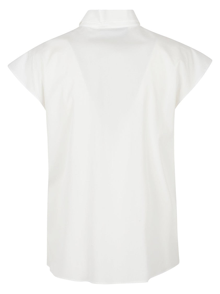 Valentino Garavani Cotton Poplin Shirt With Guipure Lace Embroidery