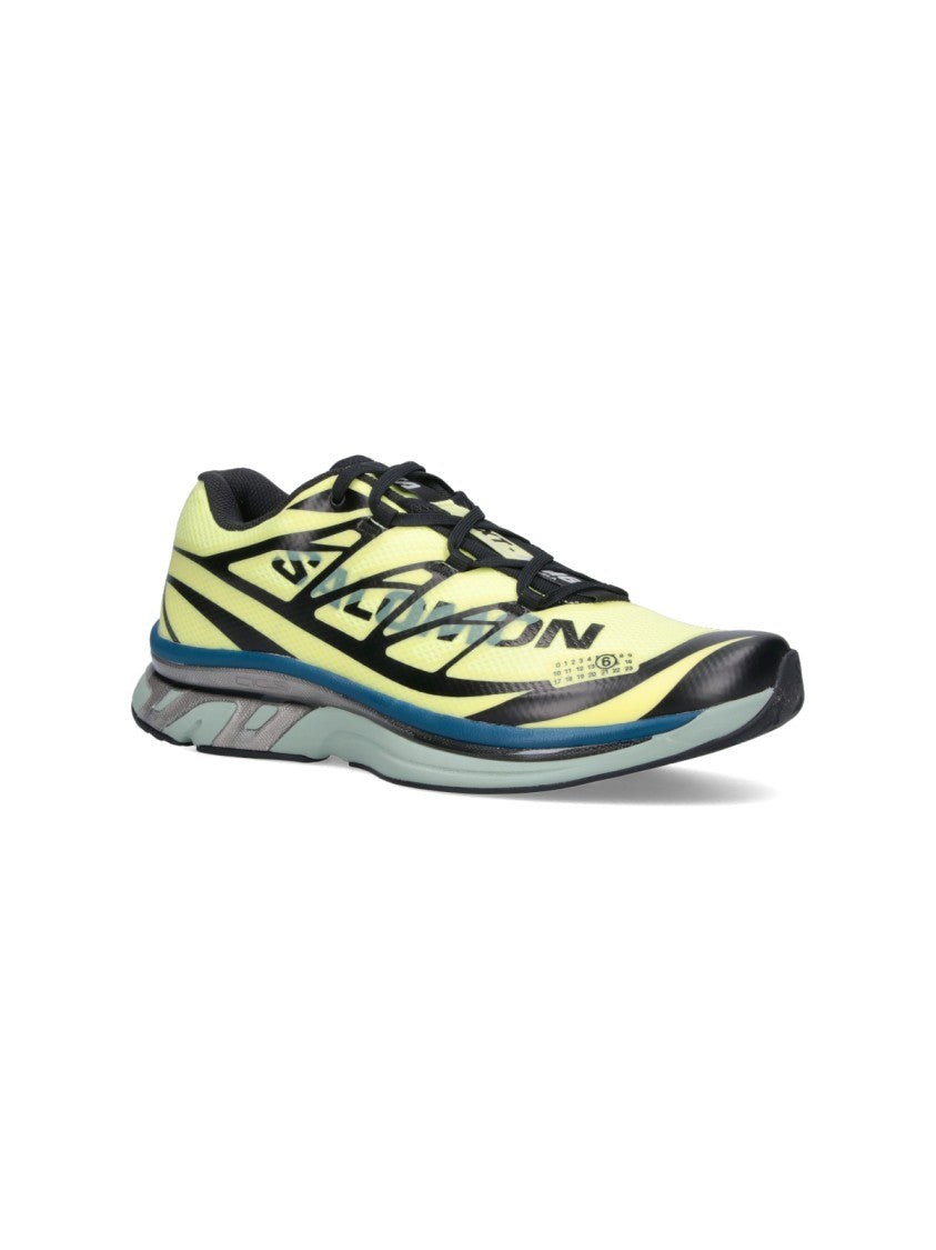Mm6 By Maison Margiela High-Contrast Sneakers With Bold Graphic Accents