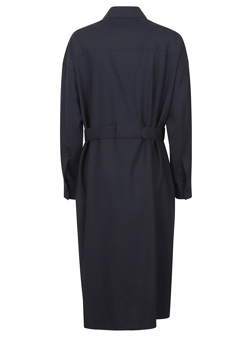 Fabiana Filippi Wool-Blend Diamond Safari Dress