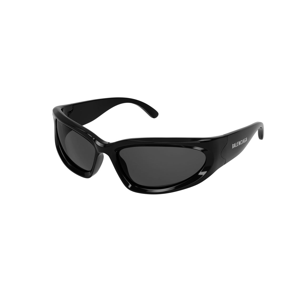 Balenciaga Bb0157s Bold Wraparound Sunglasses