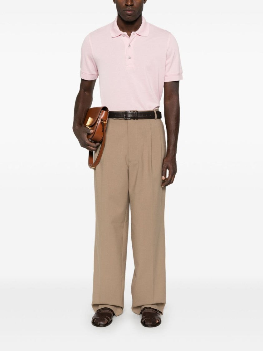 Tom Ford Light Pink Short-Sleeve Polo