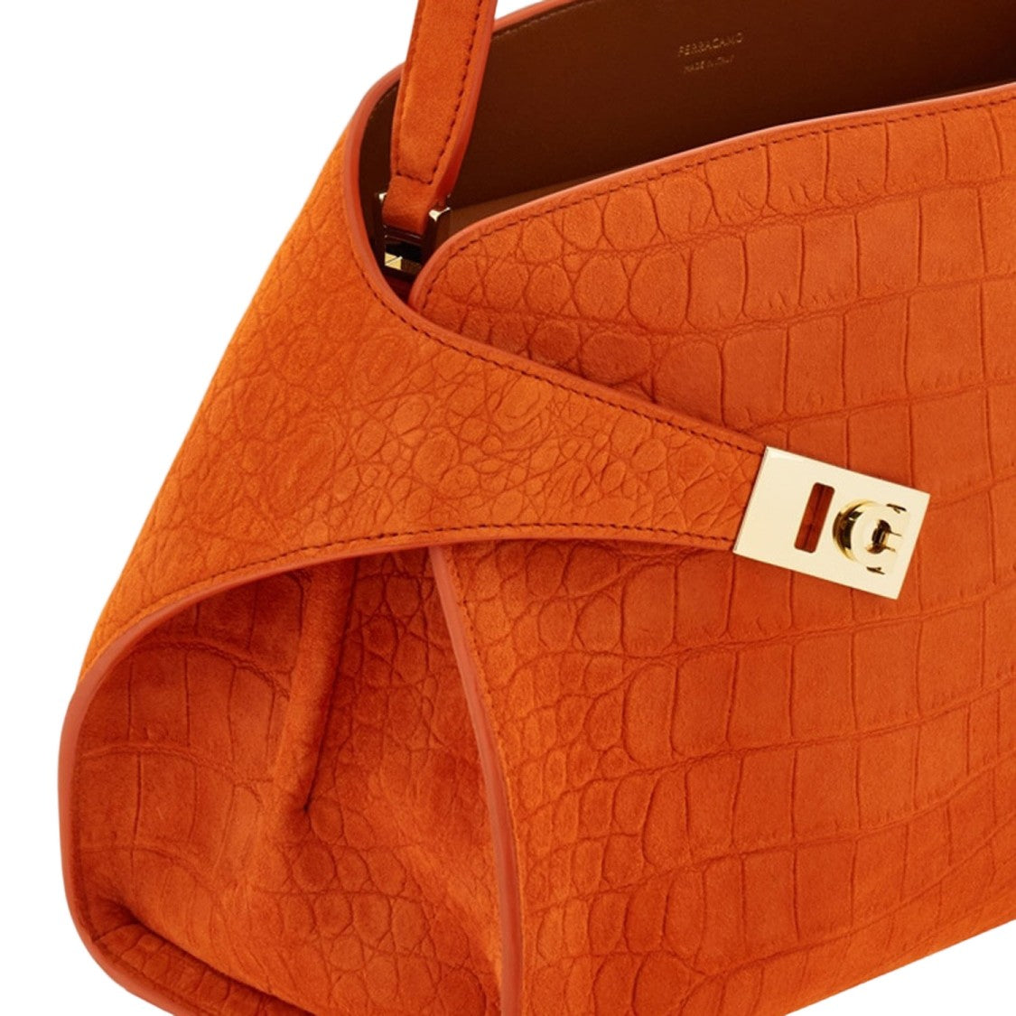 Salvatore Ferragamo Hug Soft Suede Shoulder Bag