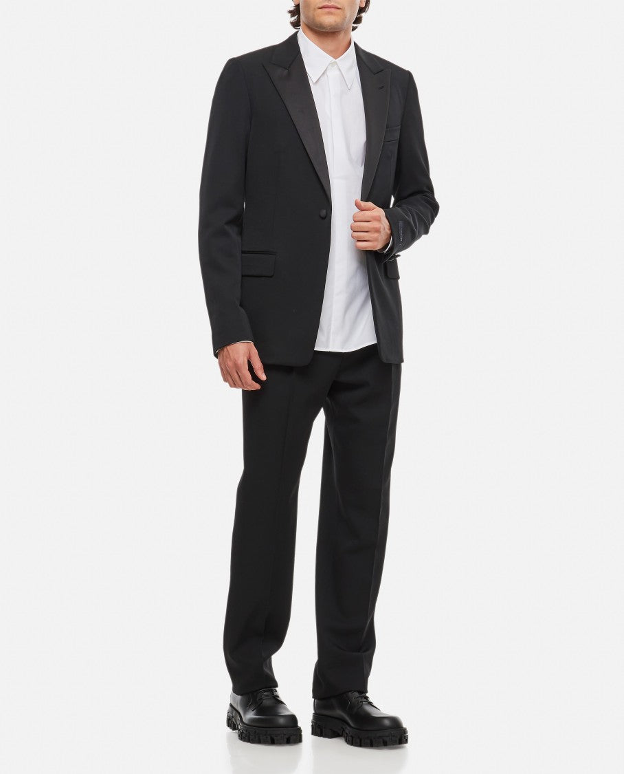 Lanvin Classic Black Wool Tuxedo Jacket