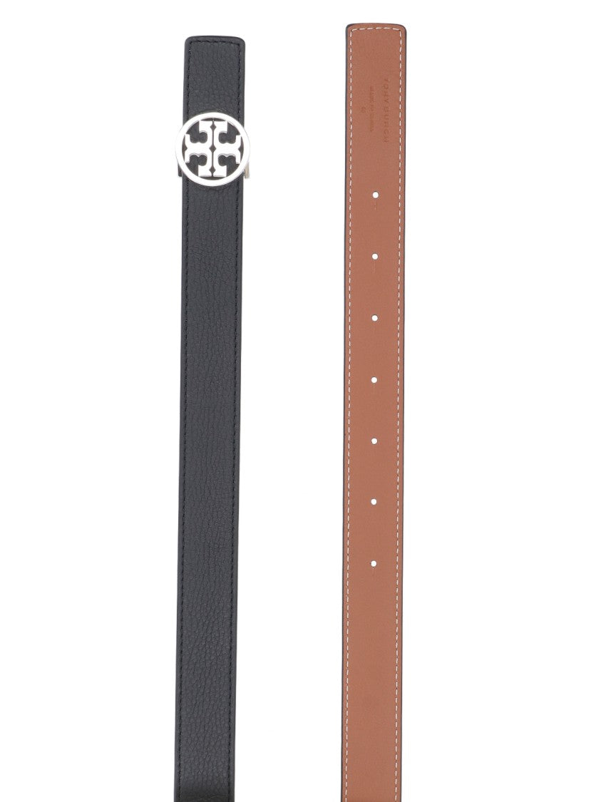 Tory Burch Smooth Black Belt