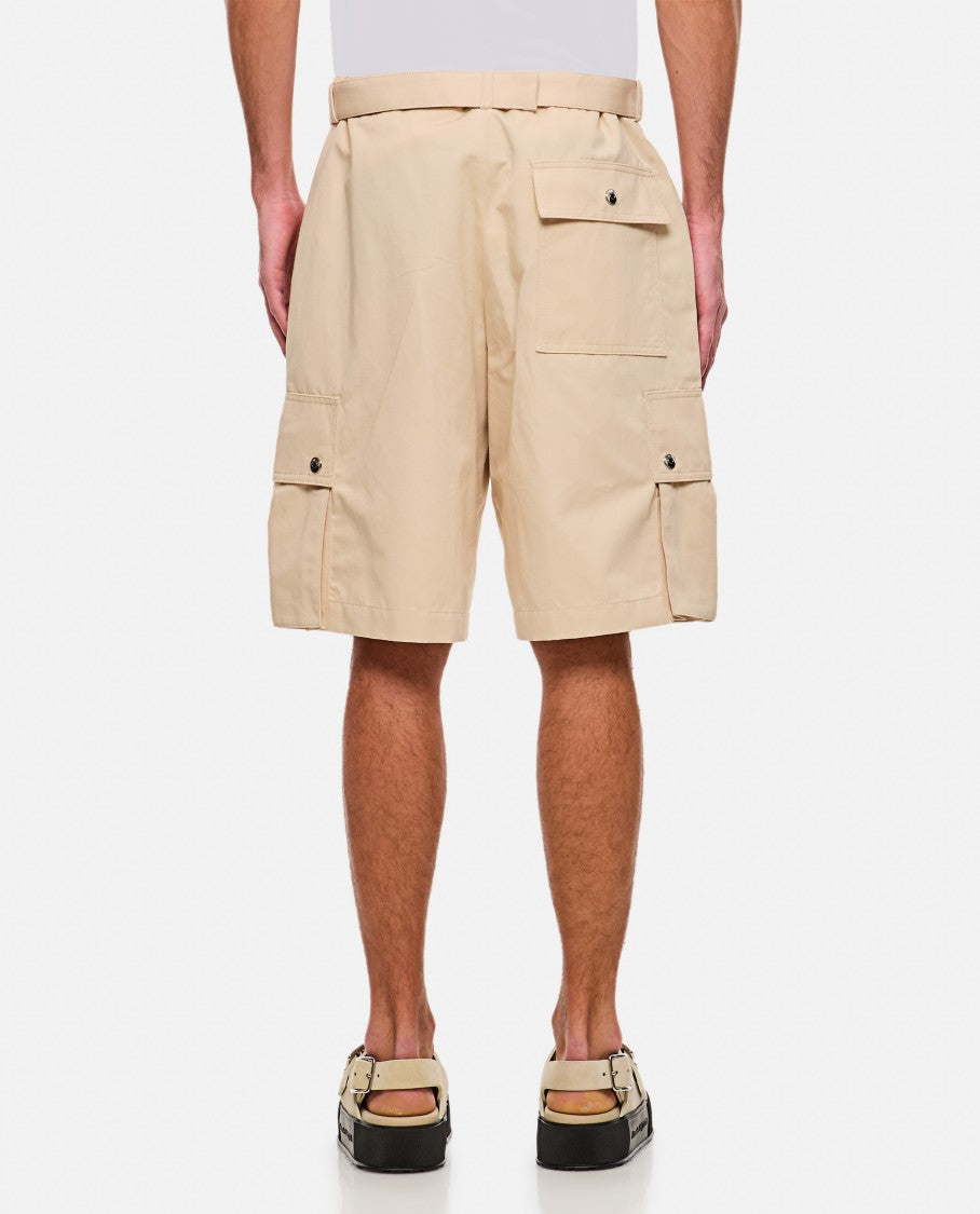 Jacquemus Beige Multi-Pocket Cargo Shorts