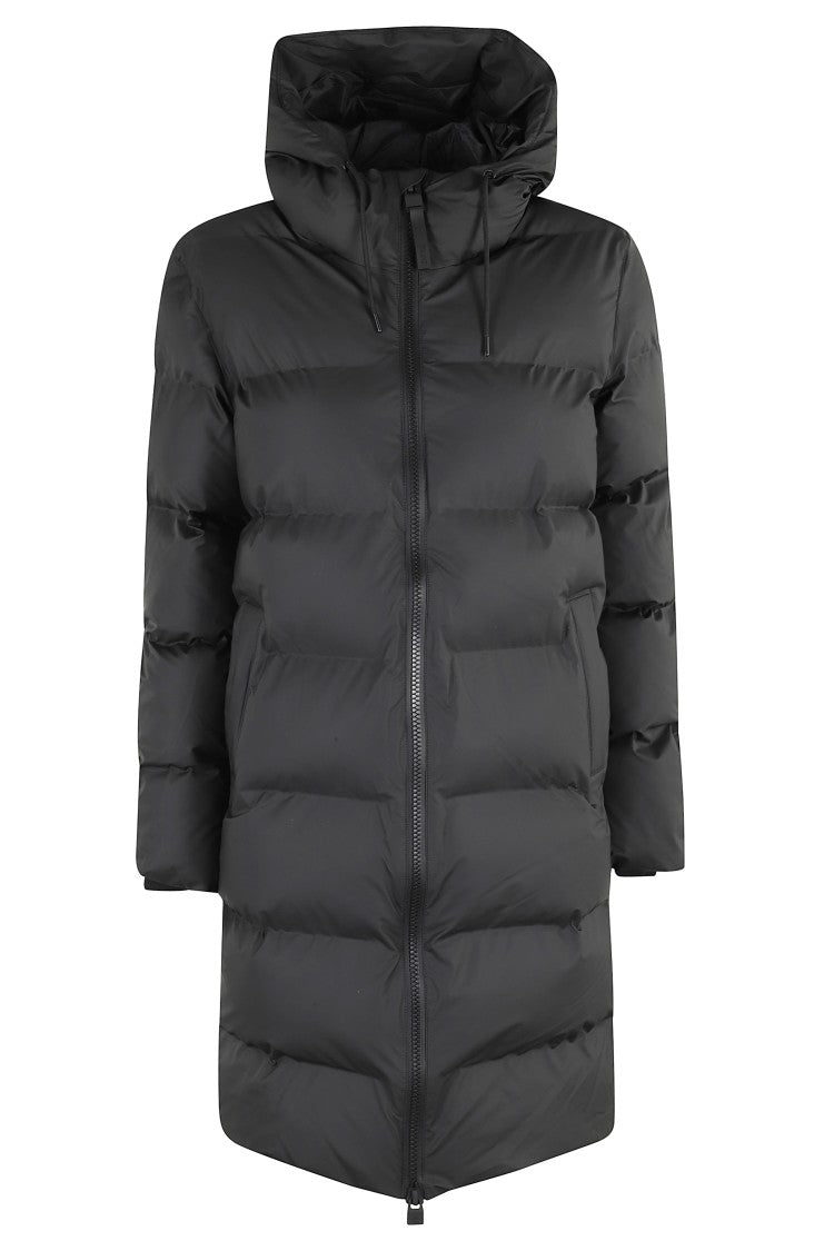 Rains Quilted Long Puffer Jacket