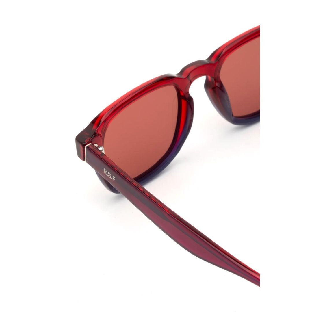 Retrosuperfuture Luce Smokey Torpaz Bold Rectangular Acetate Sunglasses
