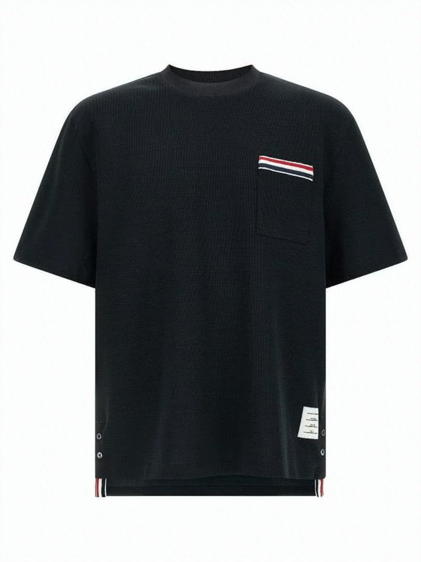 Thom Browne Relaxed Fit Black Short-Sleeve T-Shirt